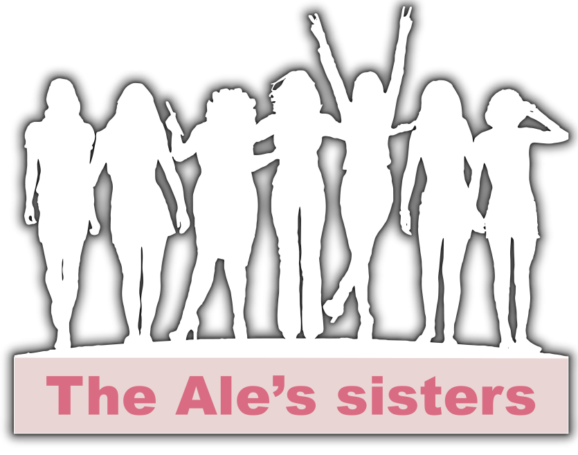 The Ales's sisters bianco con scritta